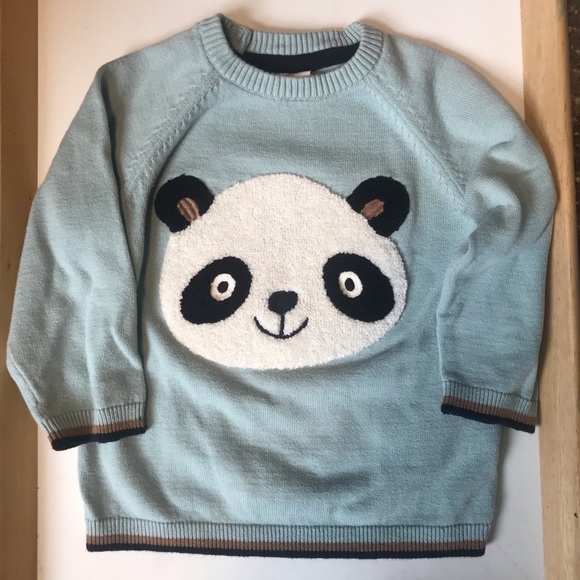 Fine knit cotton panda sweater - Picture 8 of 9